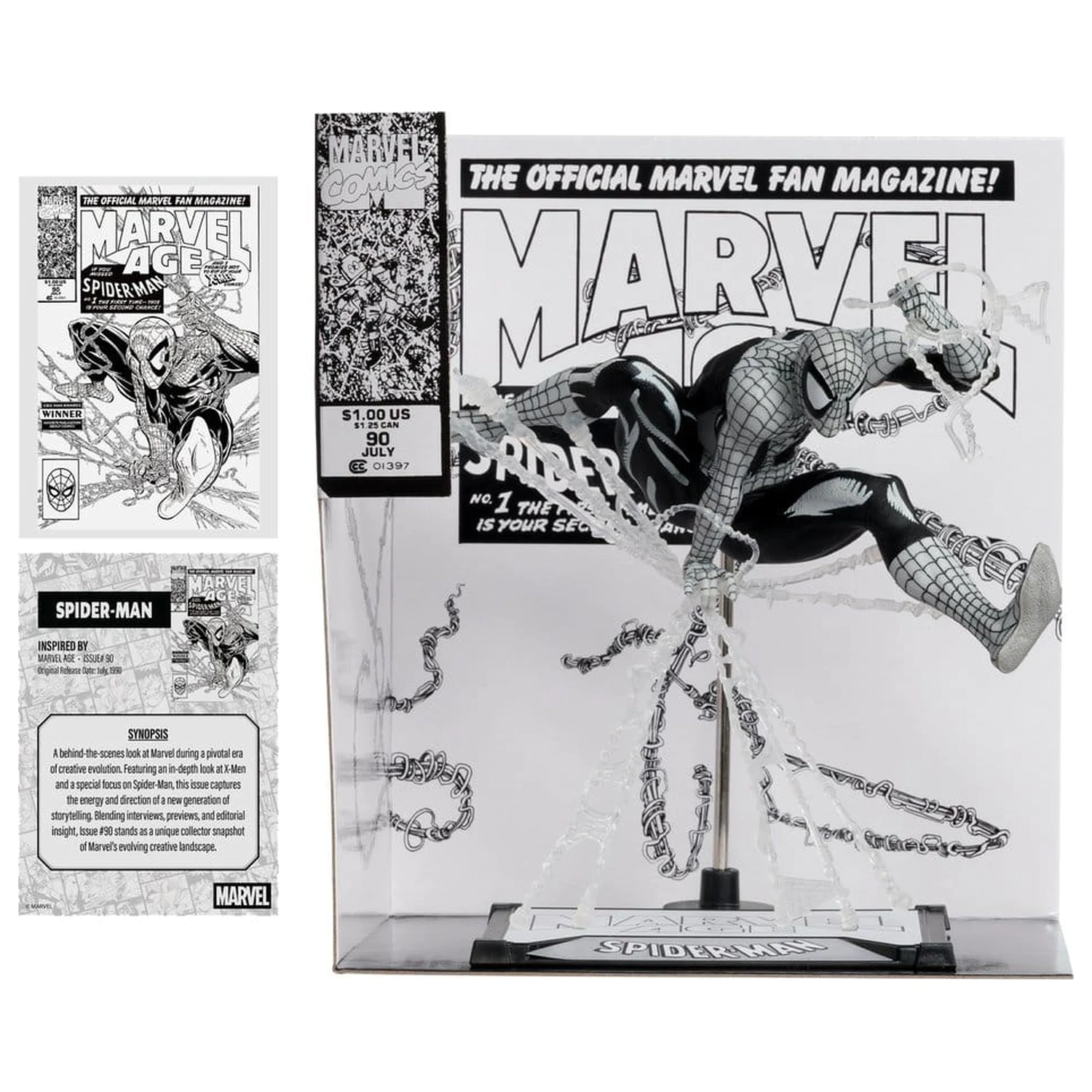 Marvel PVC Socha 1/10 Spider-Man (Marvel Age #90) (Line Art) 18 cm fotografii produktu