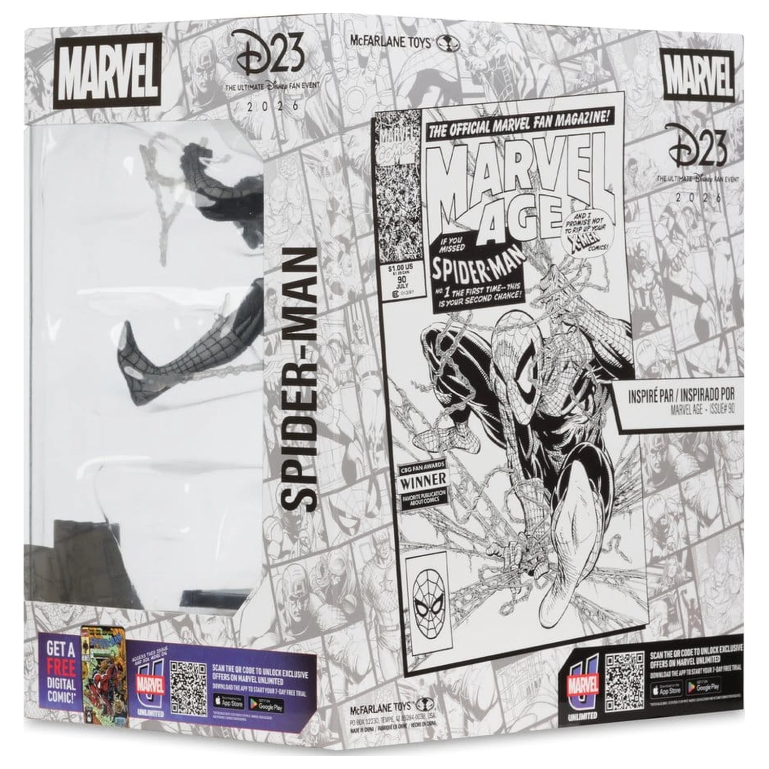 Marvel PVC Socha 1/10 Spider-Man (Marvel Age #90) (Line Art) 18 cm fotografii produktu