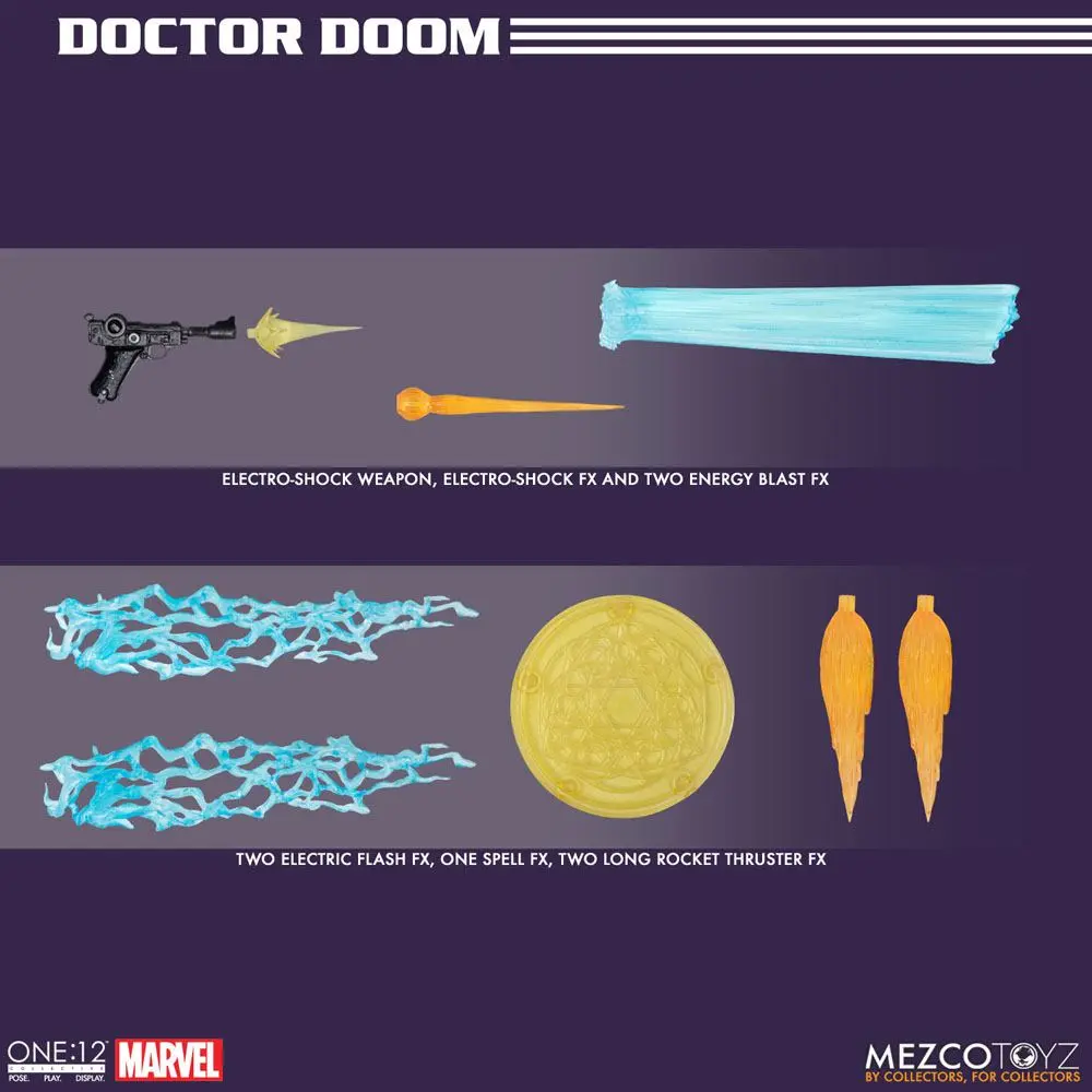 Marvel Akční figurka 1/12 Doctor Doom 17 cm fotografii produktu