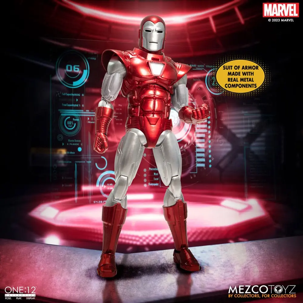 Akční figurka Marvel 1/12 Iron Man (Silver Centurion Edition) 16 cm fotografii produktu