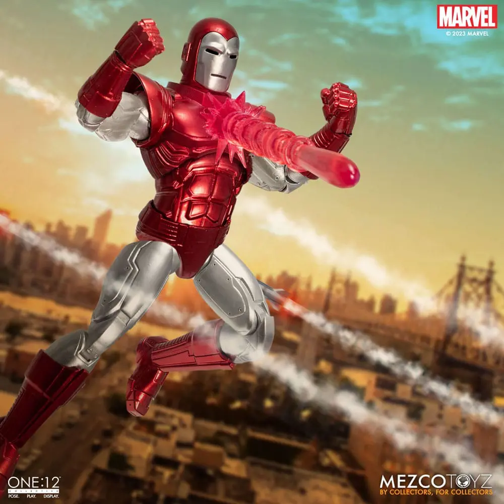 Akční figurka Marvel 1/12 Iron Man (Silver Centurion Edition) 16 cm fotografii produktu