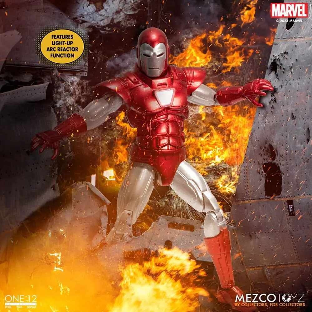 Akční figurka Marvel 1/12 Iron Man (Silver Centurion Edition) 16 cm fotografii produktu