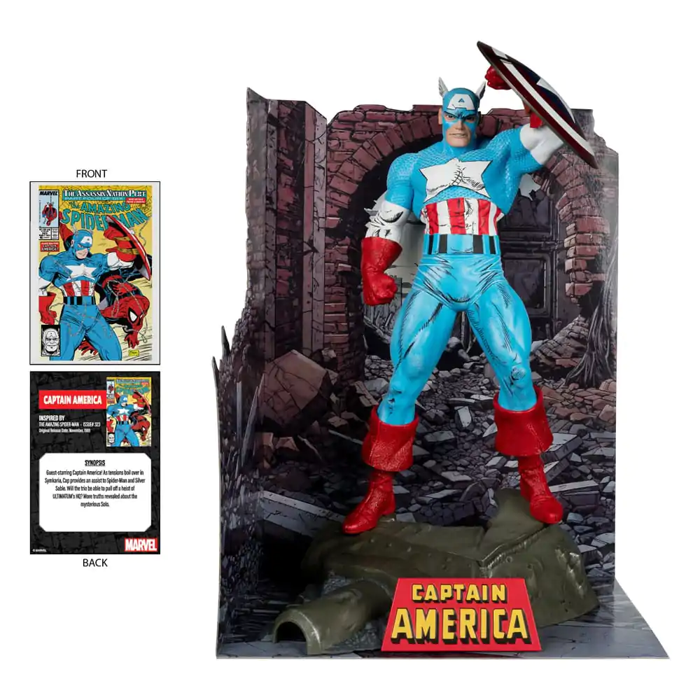 Marvel PVC socha 1/6 Captain America (The Amazing Spider-Man #323) 28 cm fotografii produktu