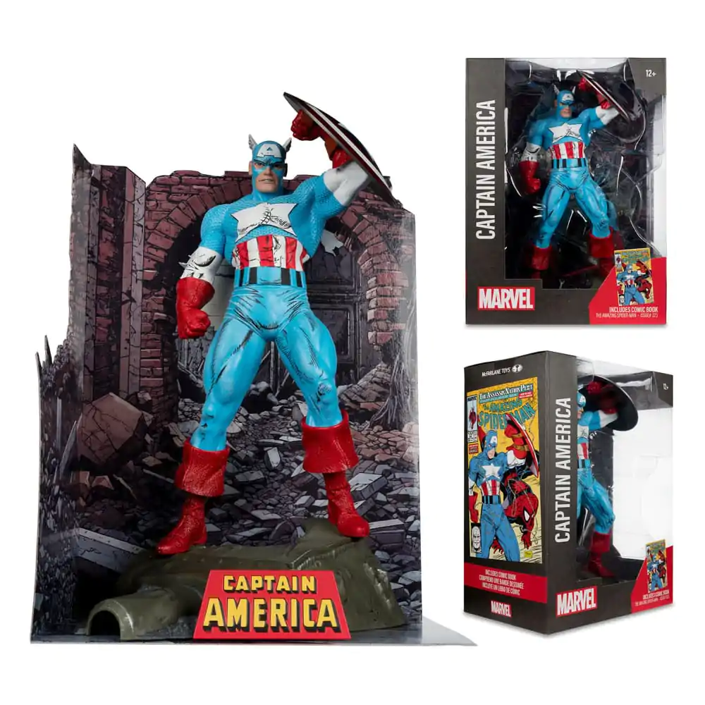 Marvel PVC socha 1/6 Captain America (The Amazing Spider-Man #323) 28 cm fotografii produktu