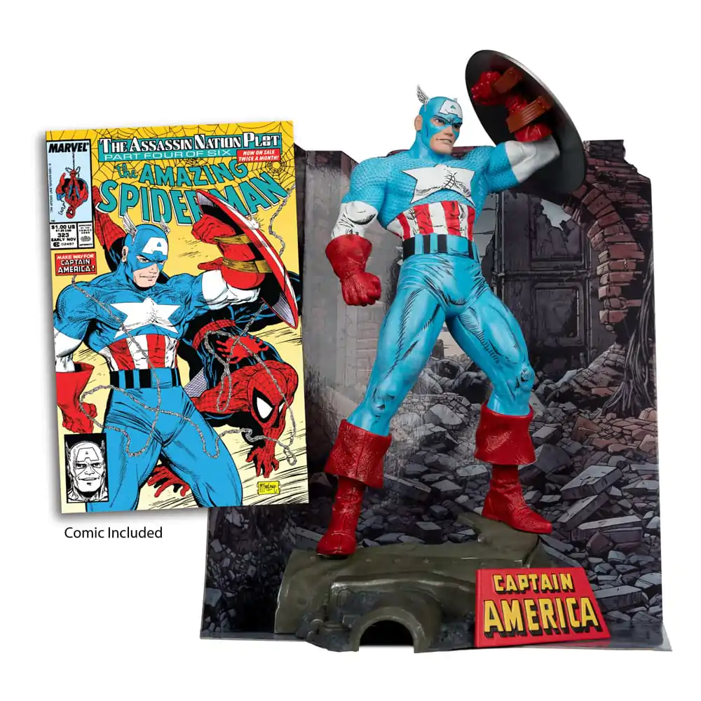 Marvel PVC socha 1/6 Captain America (The Amazing Spider-Man #323) 28 cm fotografii produktu