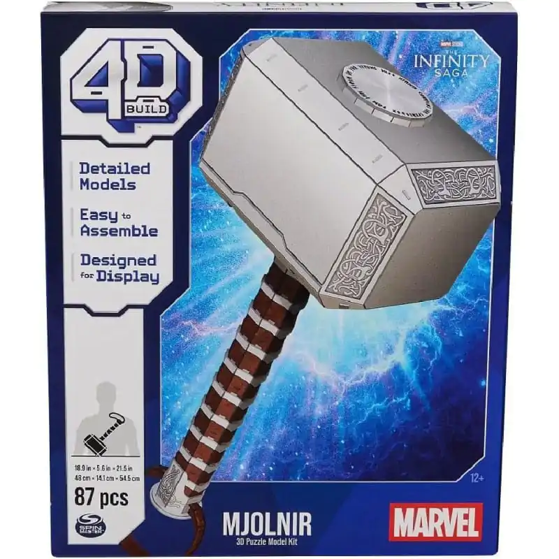 Marvel 4D Build - Thorovo Kladivo Mjolnir 3D Puzzle fotografii produktu