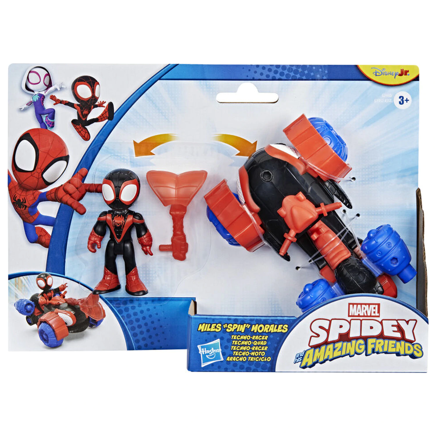 Marvel And His Awesome Friends figurka a vozidlo Spidey Miles Morales fotografii produktu
