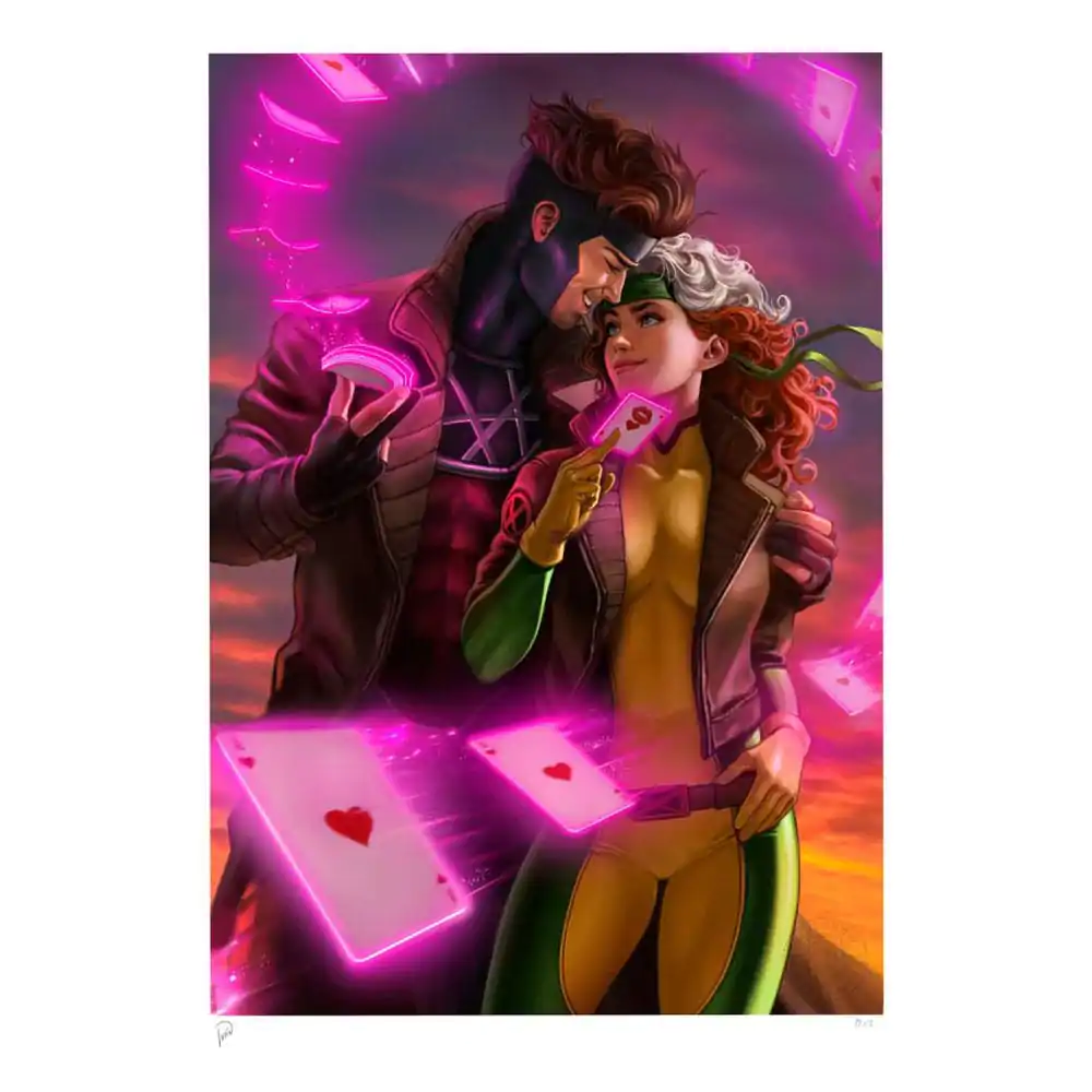 Marvel Art Print Rogue & Gambit 46 x 61 cm - nezarámovaný fotografii produktu