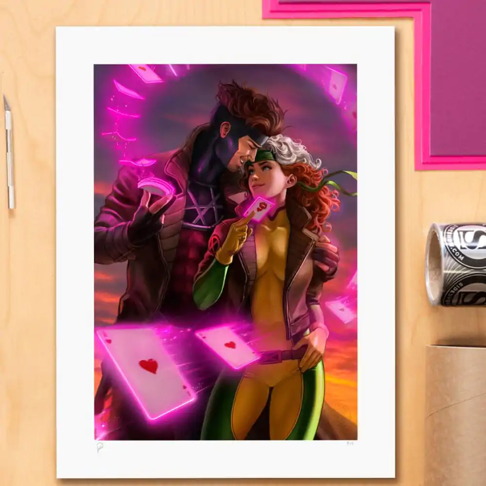 Marvel Art Print Rogue & Gambit 46 x 61 cm - nezarámovaný fotografii produktu