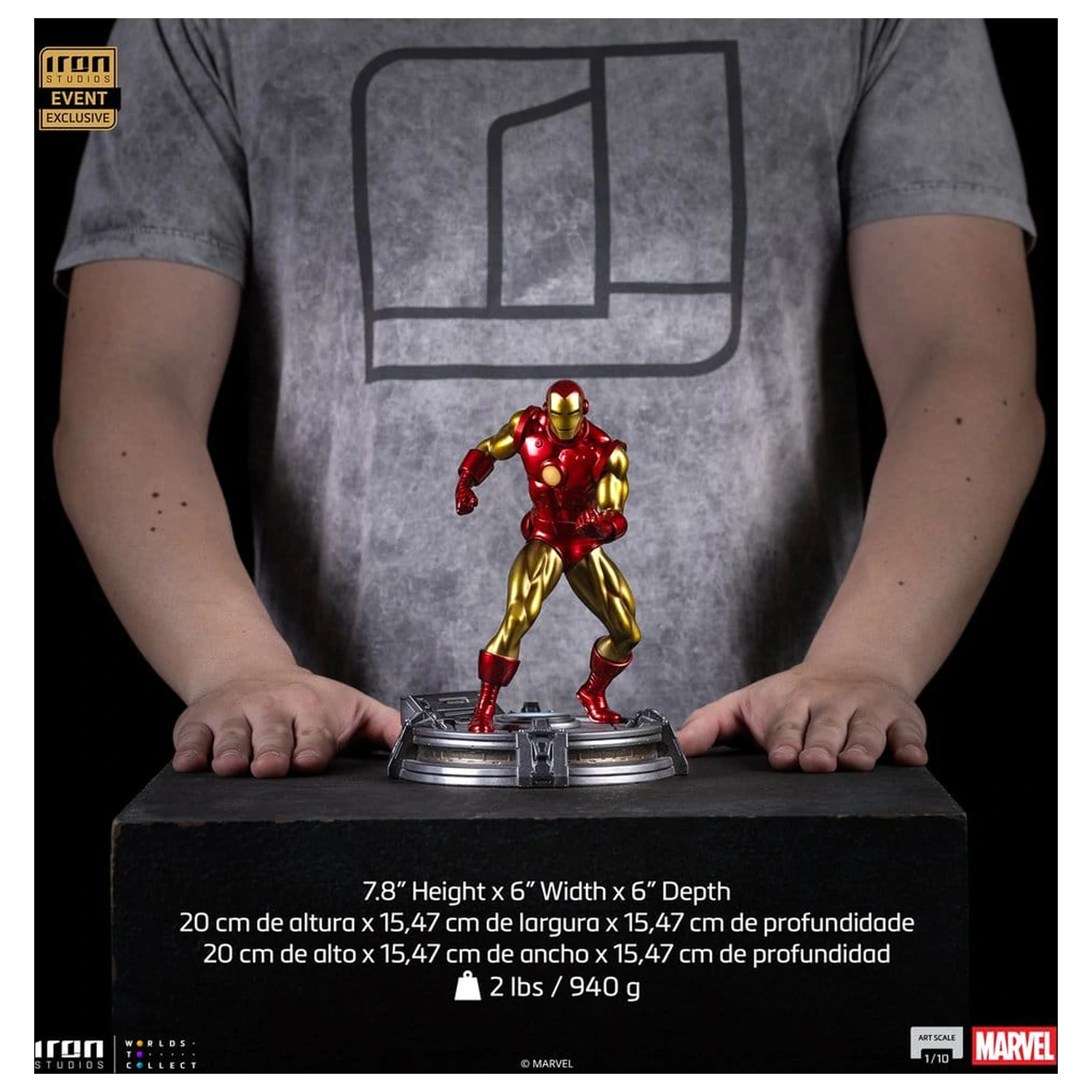 Marvel Art Scale socha 1/10 Iron Man (CCXP Exclusive 2025) 20 cm fotografii produktu