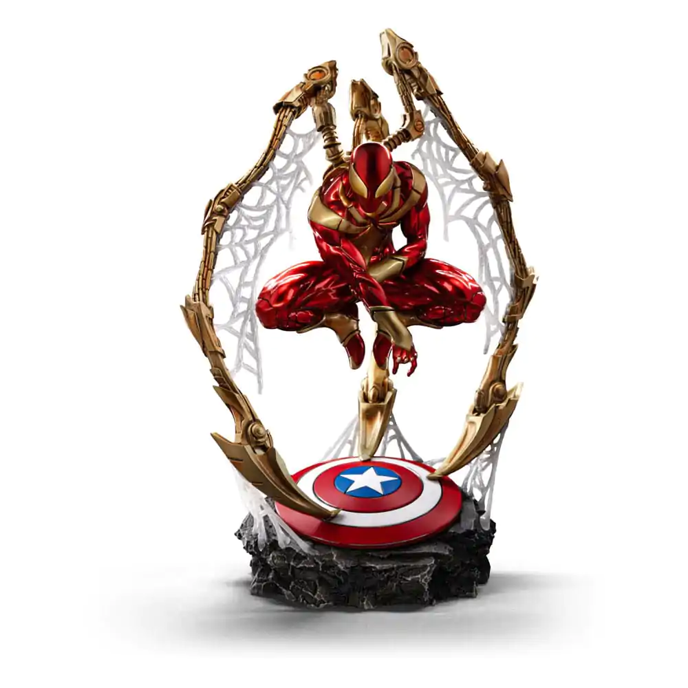 Marvel Art Scale Deluxe Socha 1/10 Spider-man Iron Armor Comics (CCXP Exclusive 2024) 24 cm fotografii produktu