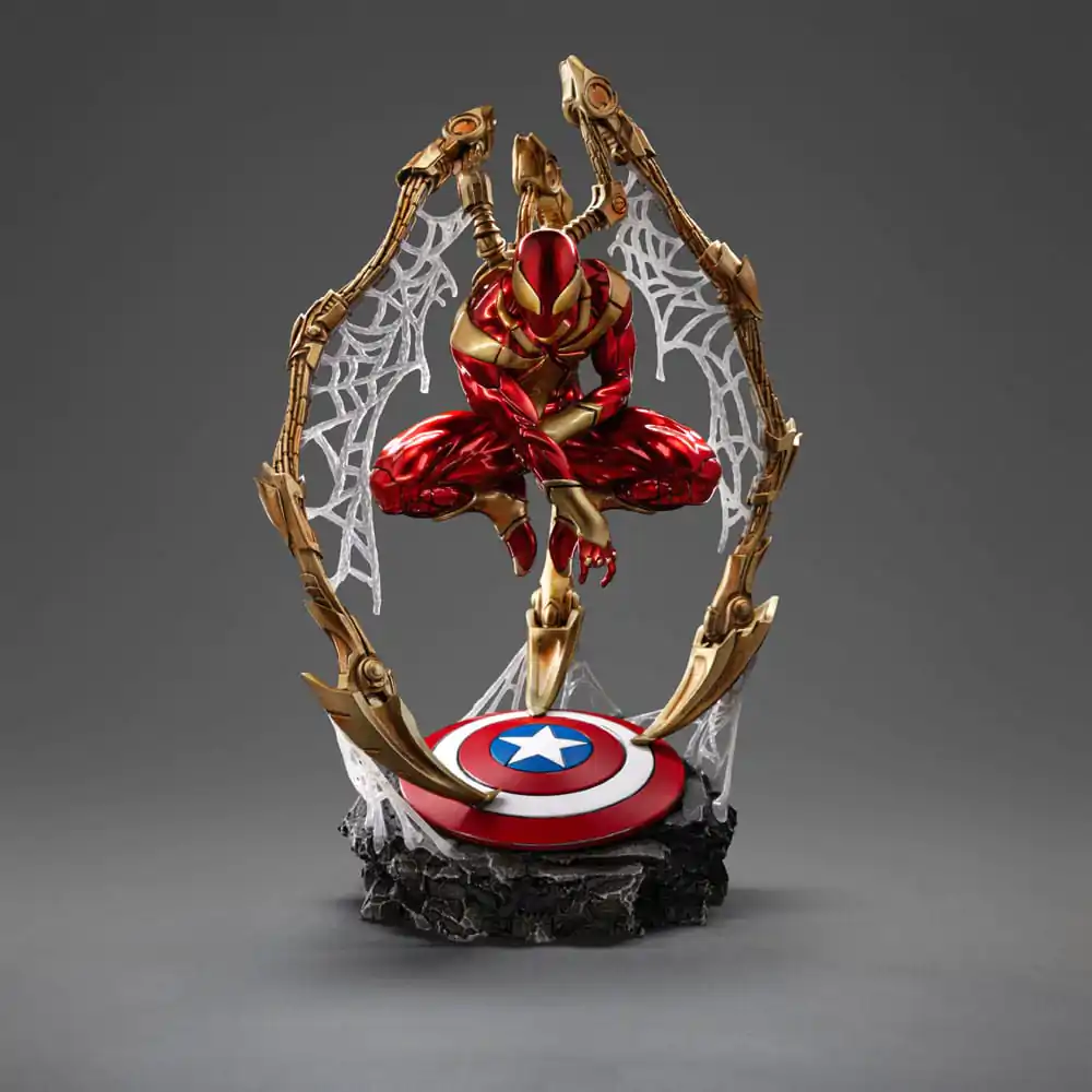 Marvel Art Scale Deluxe Socha 1/10 Spider-man Iron Armor Comics (CCXP Exclusive 2024) 24 cm fotografii produktu