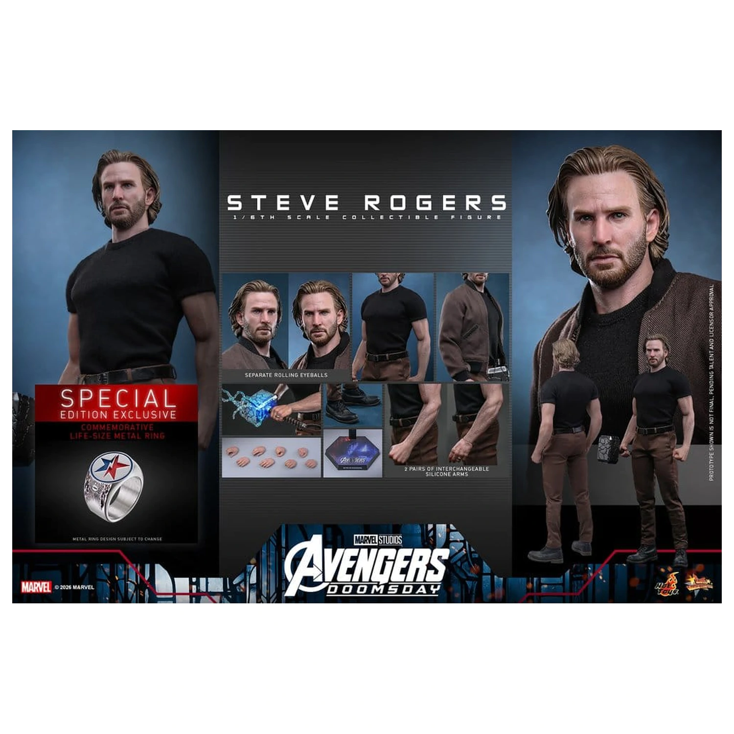 Marvel Avengers: Doomsday Movie Masterpiece akční figurka 1/6 Steve Rogers (Deluxe Version) 31 cm fotografii produktu