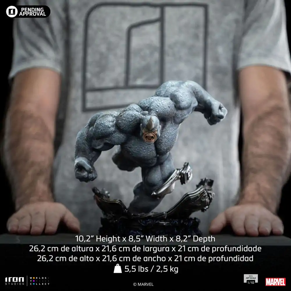 Marvel BDS Art Scale Socha 1/10 Rhino 26 cm fotografii produktu