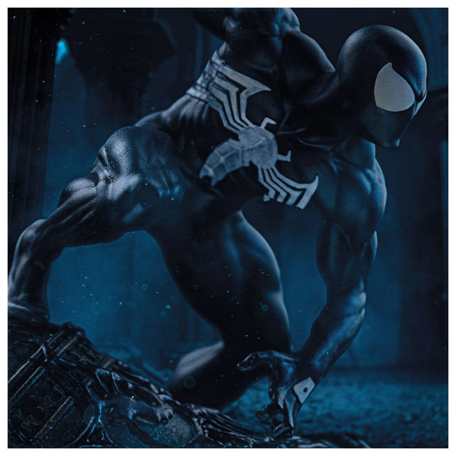 Marvel BDS Art Scale soška 1/10 Spider-Man Black Costume 20 cm fotografii produktu