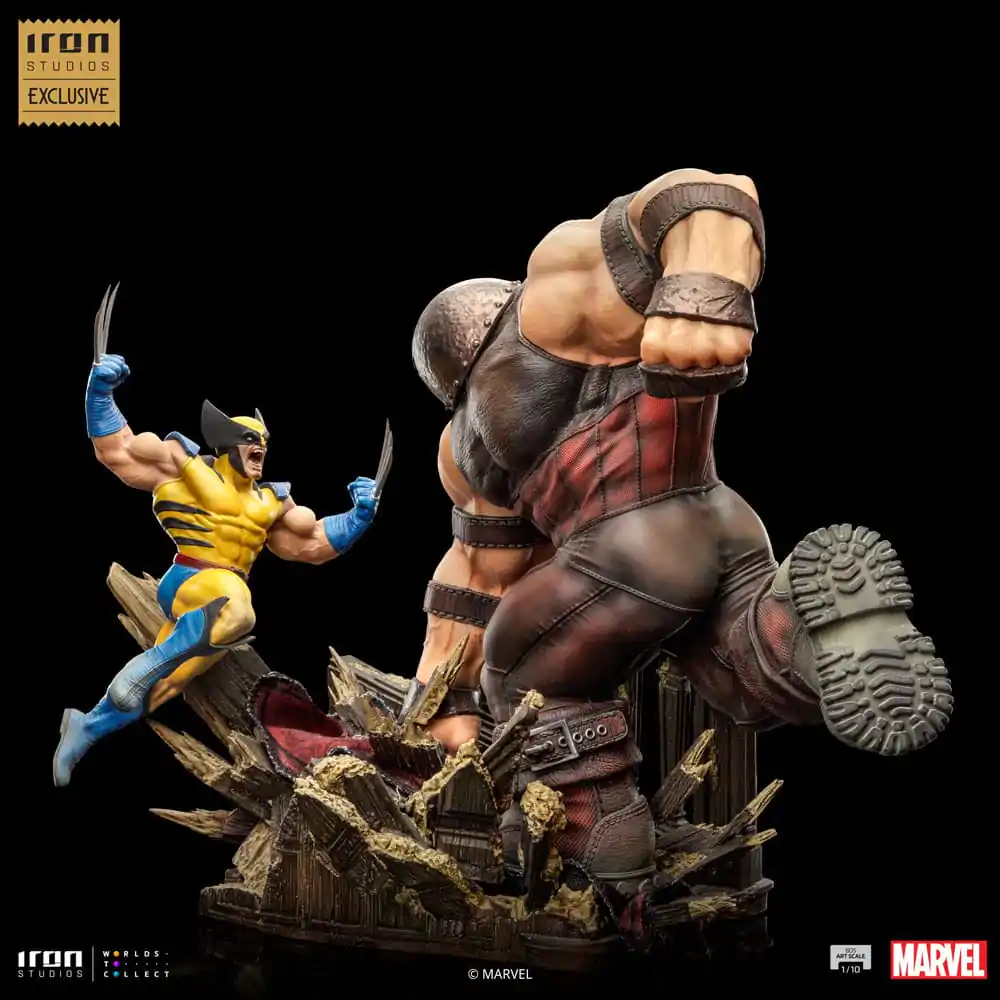 Marvel BDS Art Scale Socha 1/10 Wolverine vs Juggernaut heo EU Exclusive 30 cm fotografii produktu