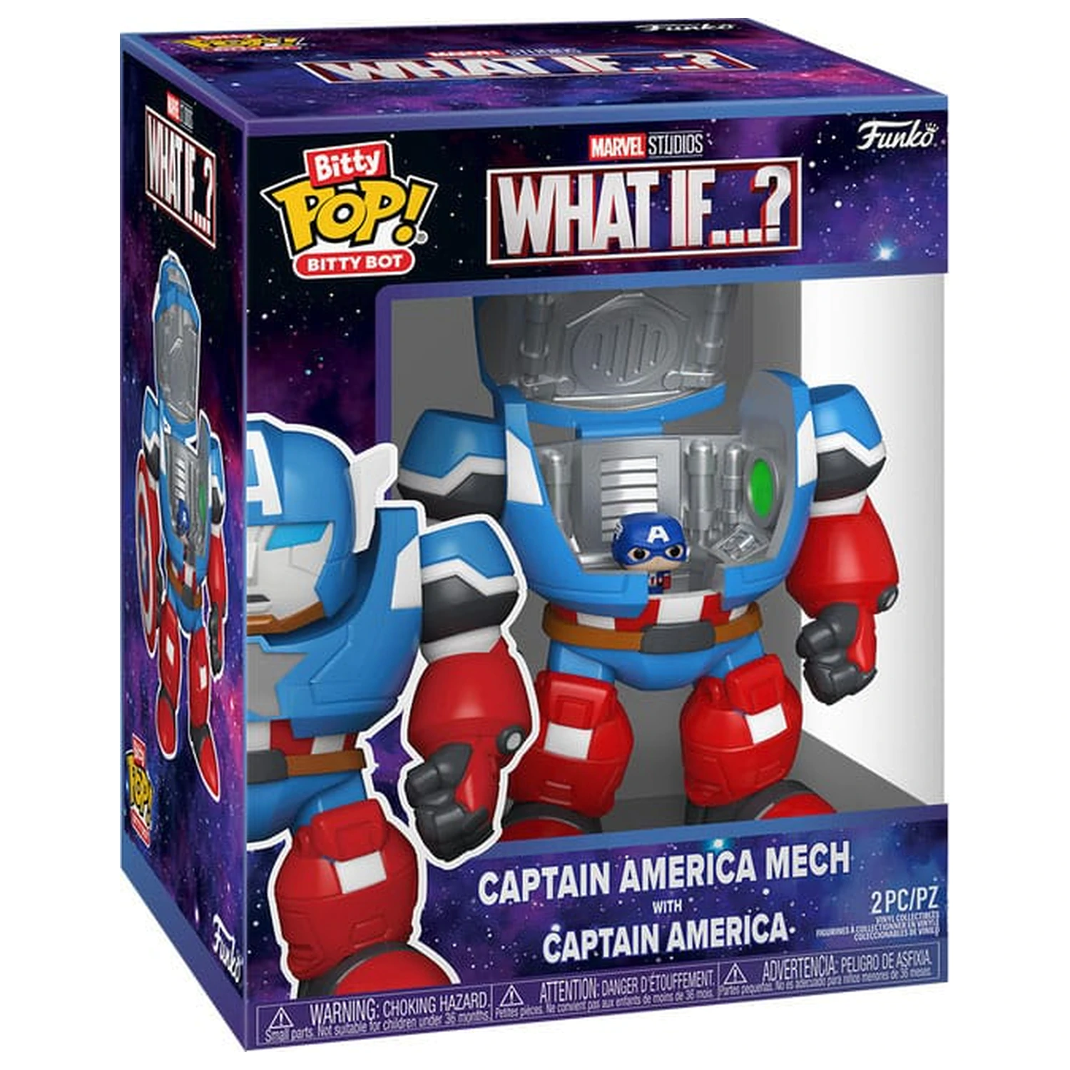Marvel Bitty Funko POP! Bots figurka WI- CA Mech s čepicí 11,7 cm fotografii produktu