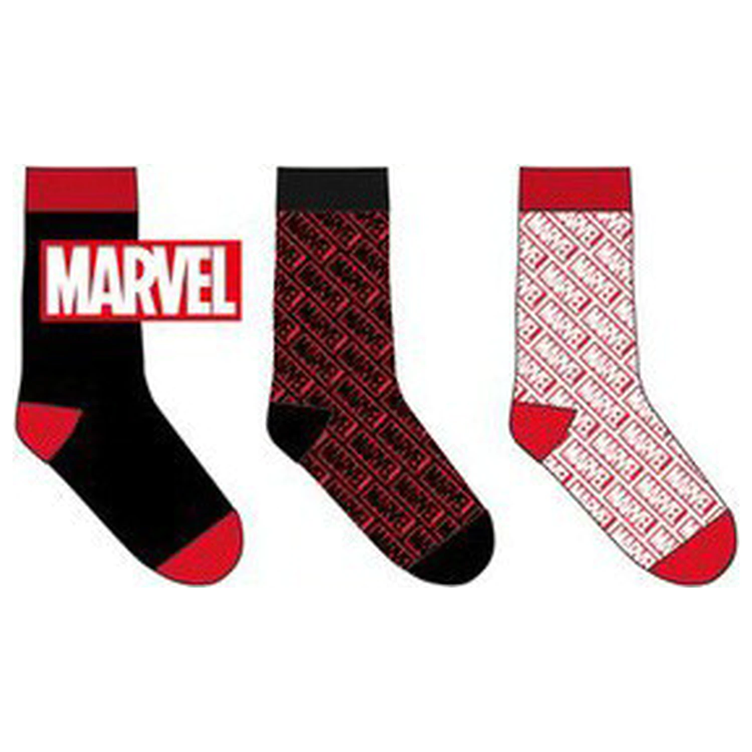 Marvel Black pánské ponožky 39/42 fotografii produktu