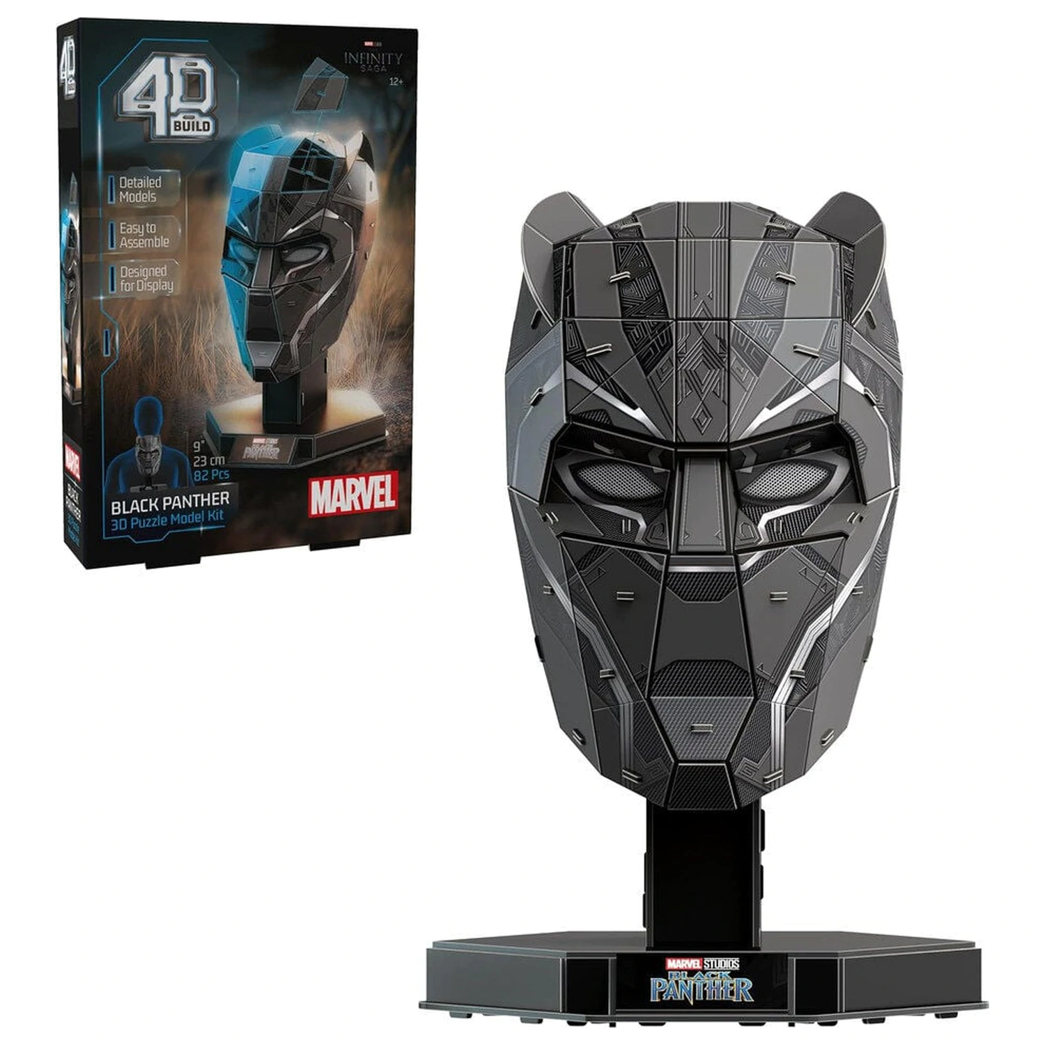 Marvel Black Panther busta 3D puzzle fotografii produktu