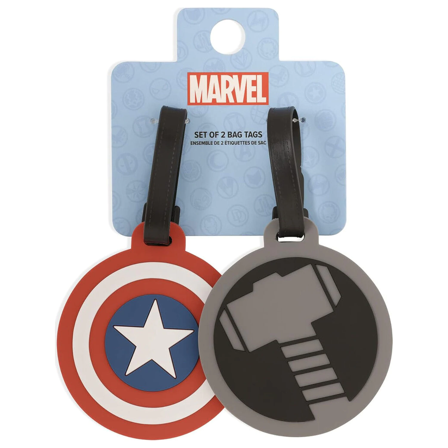 Marvel Avengers sada 2 jmenovek na zavazadla fotografii produktu