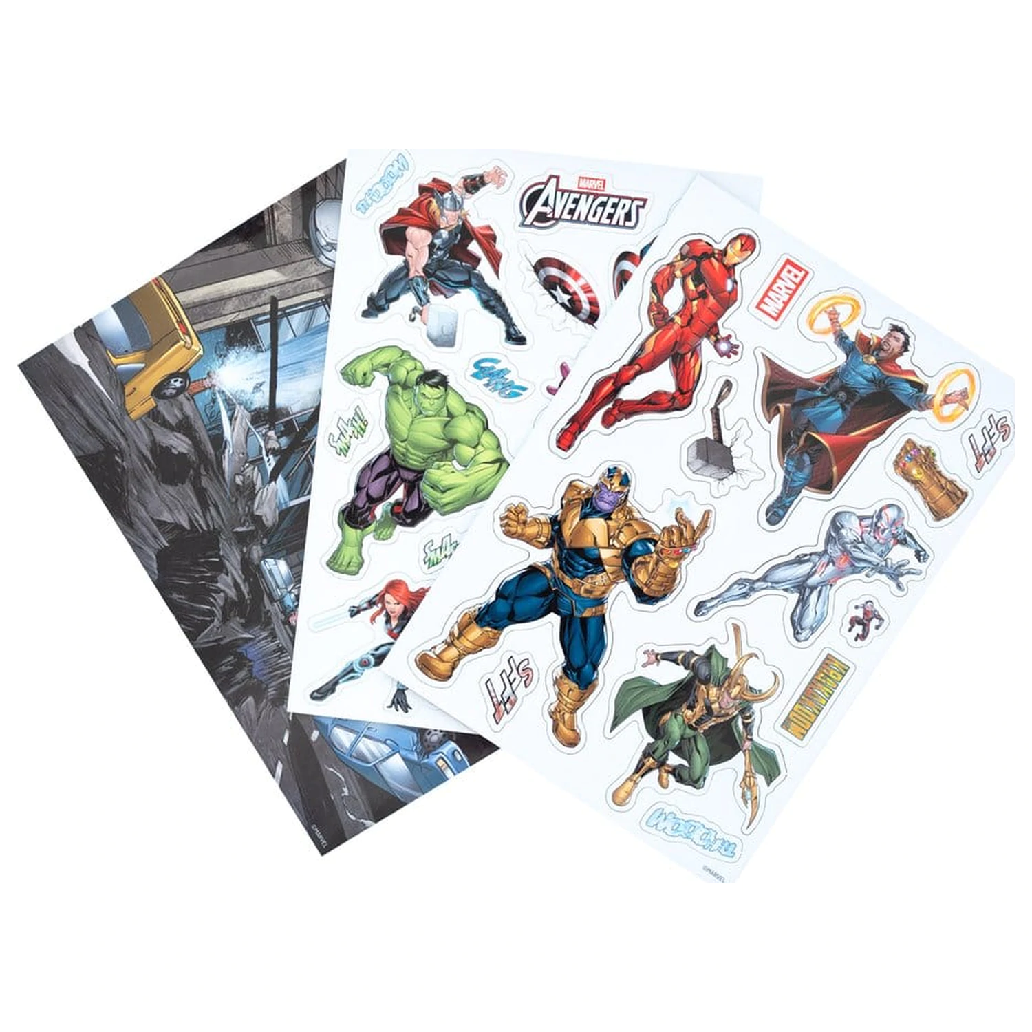 Marvel Die-Cut Magnet Set Avengers fotografii produktu