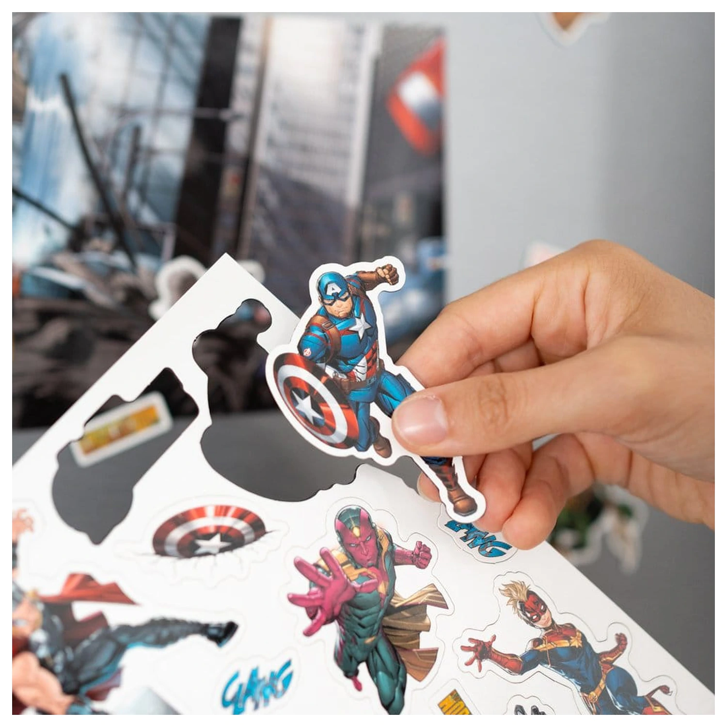 Marvel Die-Cut Magnet Set Avengers fotografii produktu