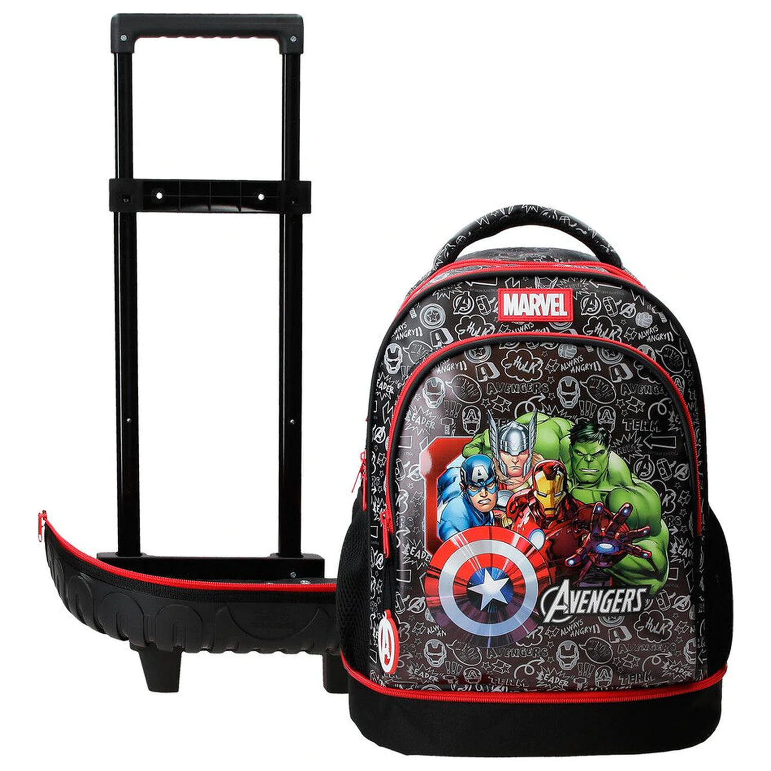 Marvel Avengers Team extrahovatelný kompaktní trolejbus 43 cm fotografii produktu