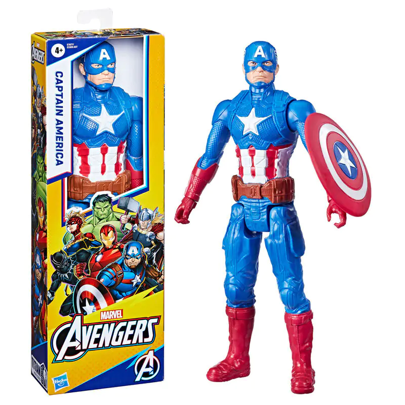 Marvel Avengers Titan Hero Captain America deluxe figurka 30 cm fotografii produktu