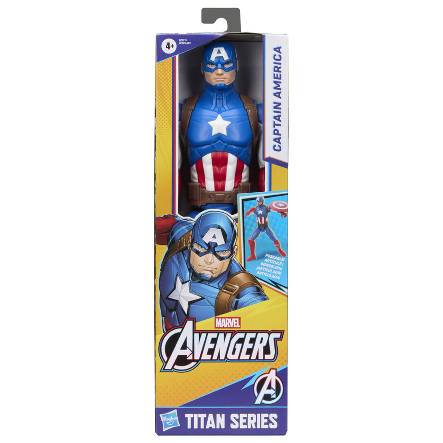 Marvel Avengers Titan Series Captain America figurka 30 cm fotografii produktu