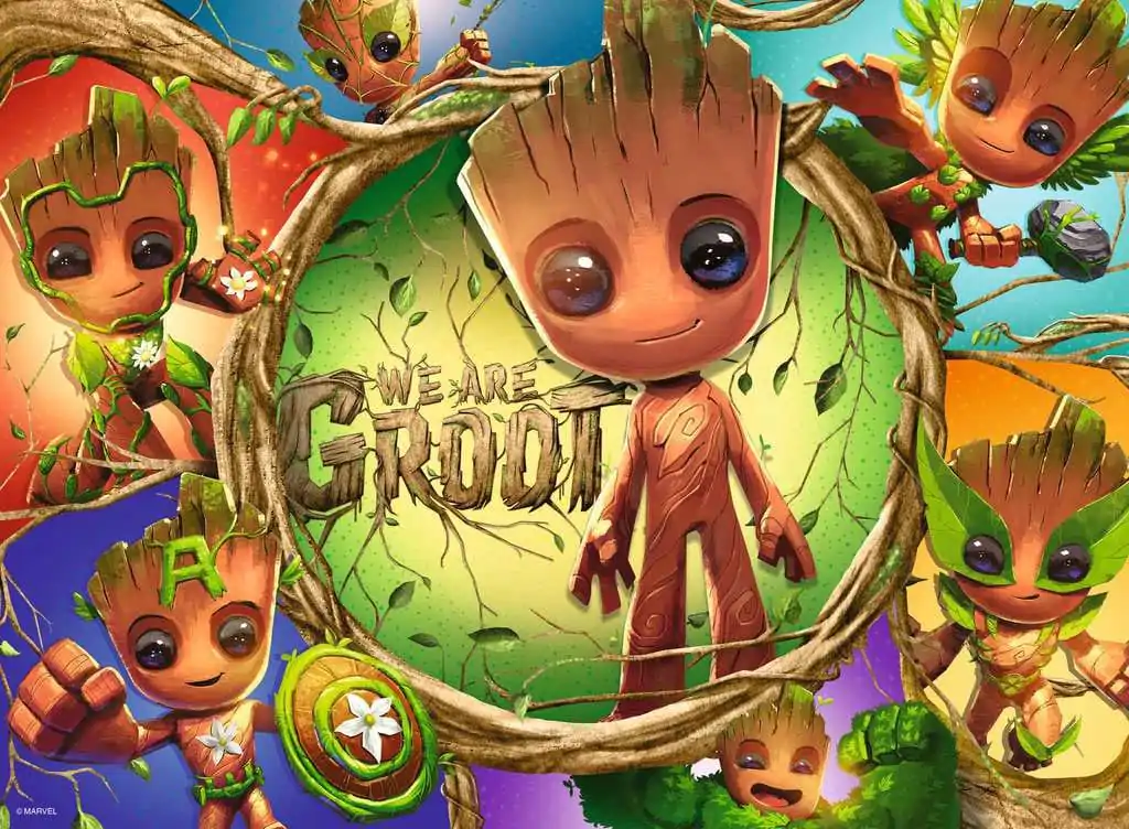 Marvel Dětské Puzzle XXL We Are Groot! (100 dílků) fotografii produktu