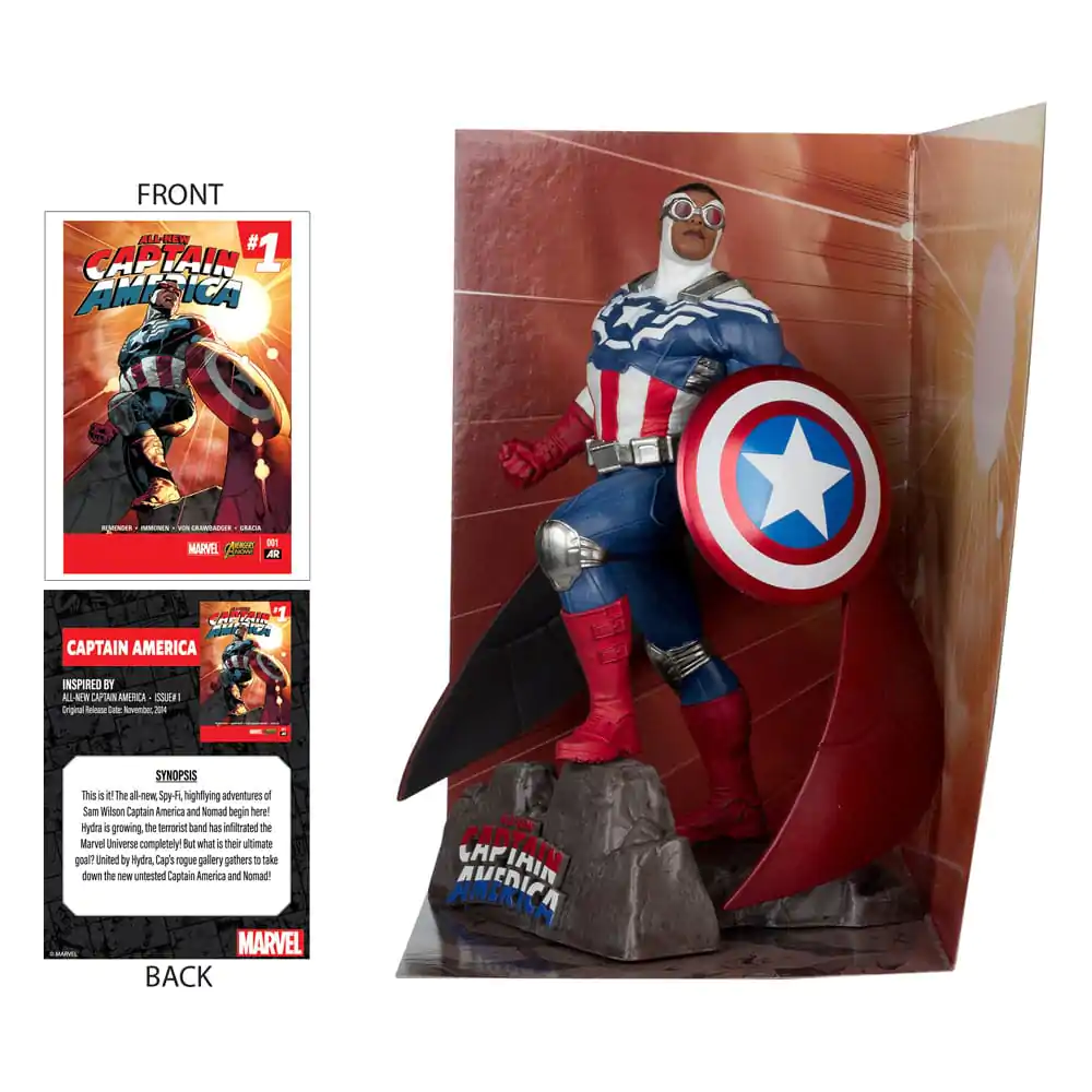 Marvel Collection PVC Socha 1/10 Captain America (All-New Captain America #1) 17 cm fotografii produktu