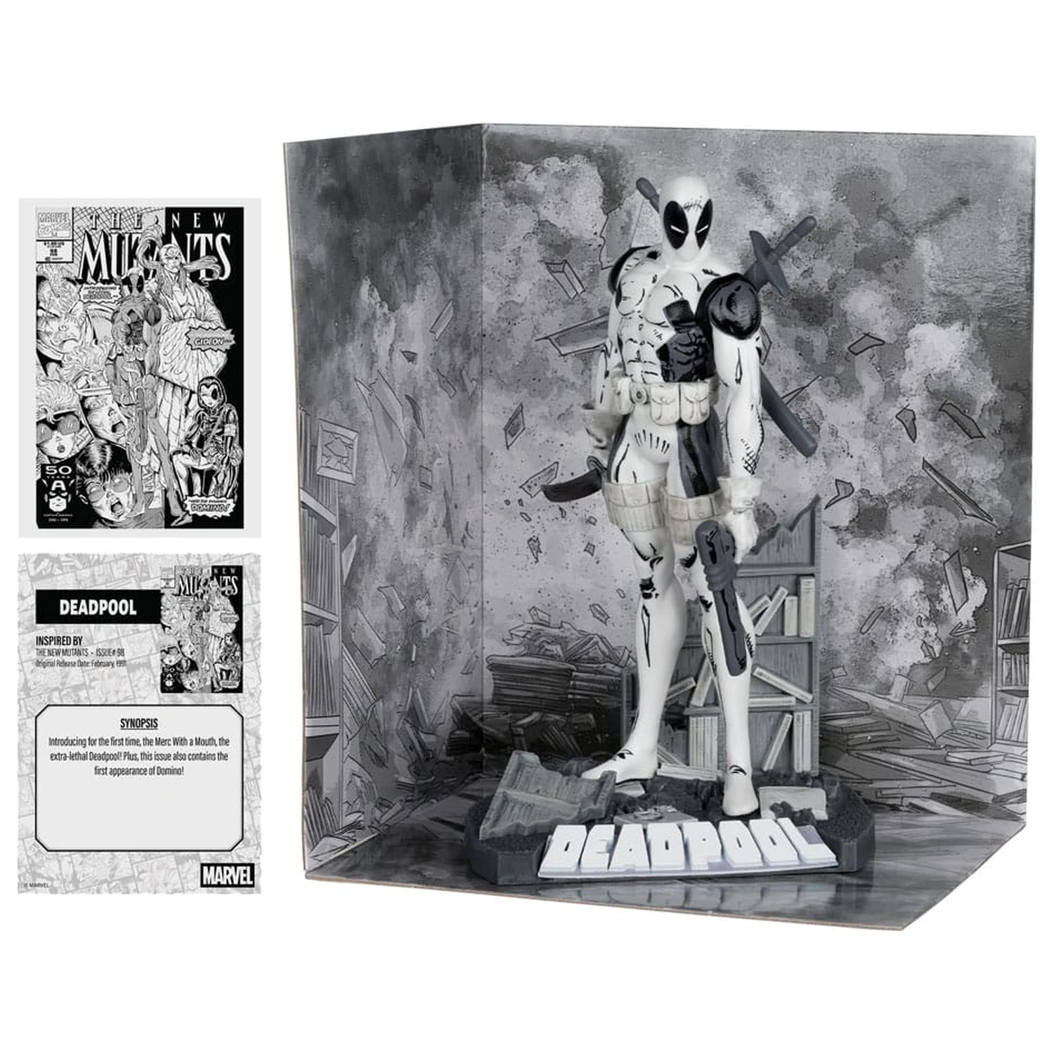 Marvel Collection PVC soška 1/10 Deadpool (The New Mutants #98) (Line Art) (Gold Label) 17 cm fotografii produktu