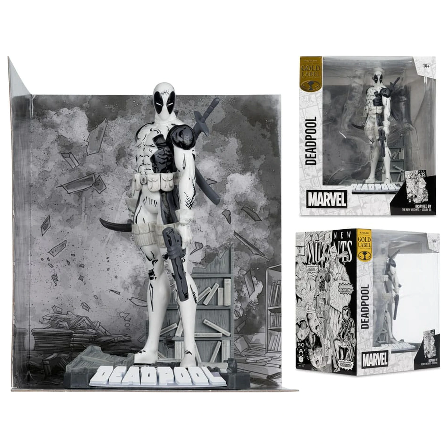 Marvel Collection PVC soška 1/10 Deadpool (The New Mutants #98) (Line Art) (Gold Label) 17 cm fotografii produktu