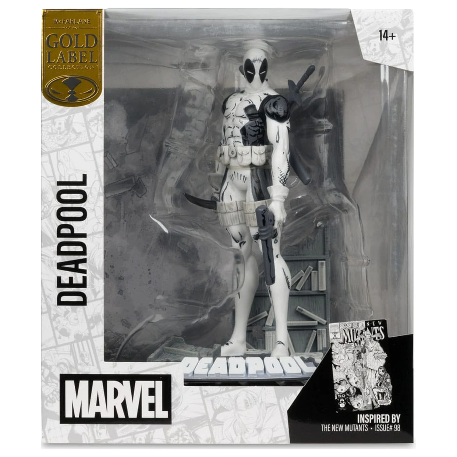 Marvel Collection PVC soška 1/10 Deadpool (The New Mutants #98) (Line Art) (Gold Label) 17 cm fotografii produktu
