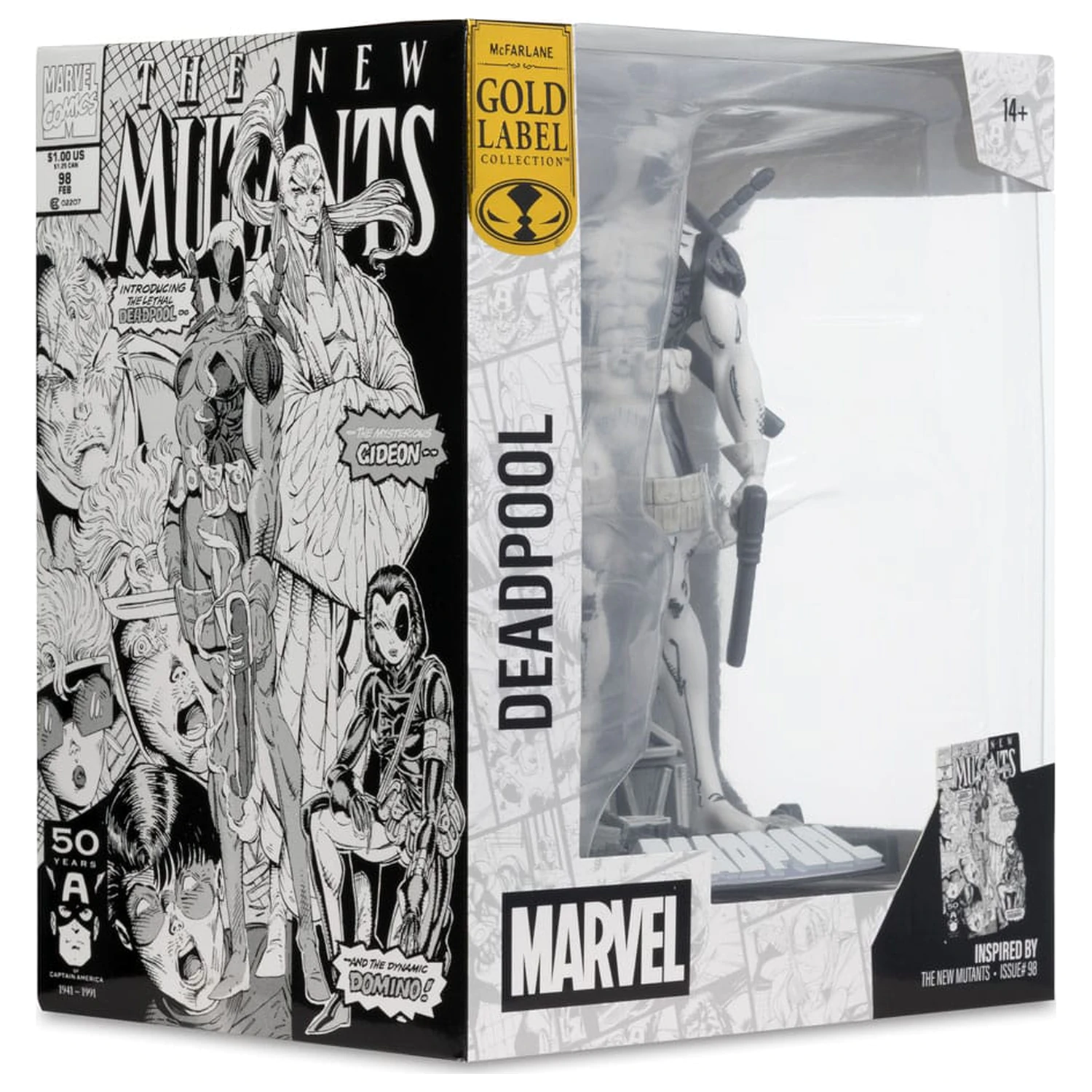 Marvel Collection PVC soška 1/10 Deadpool (The New Mutants #98) (Line Art) (Gold Label) 17 cm fotografii produktu