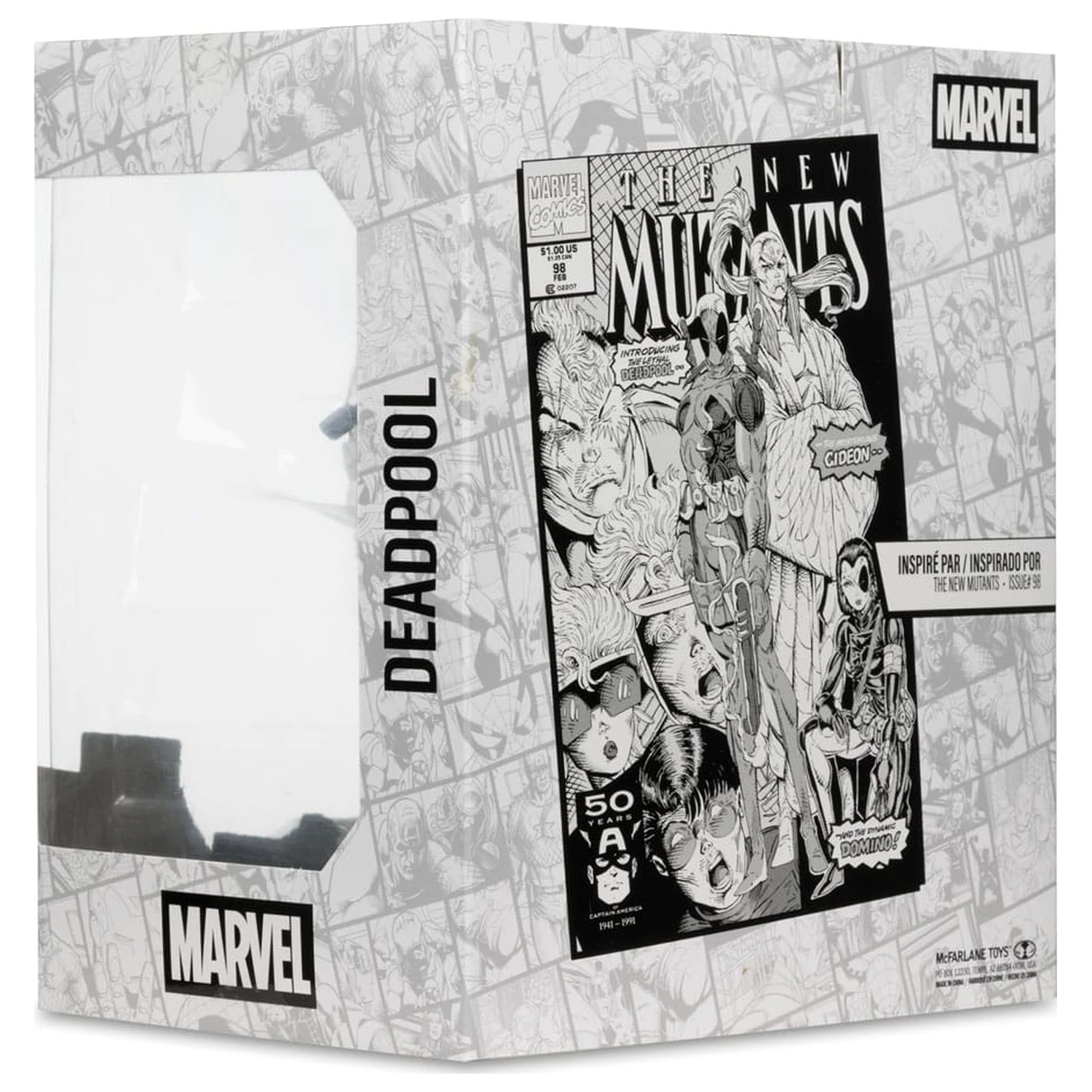 Marvel Collection PVC soška 1/10 Deadpool (The New Mutants #98) (Line Art) (Gold Label) 17 cm fotografii produktu