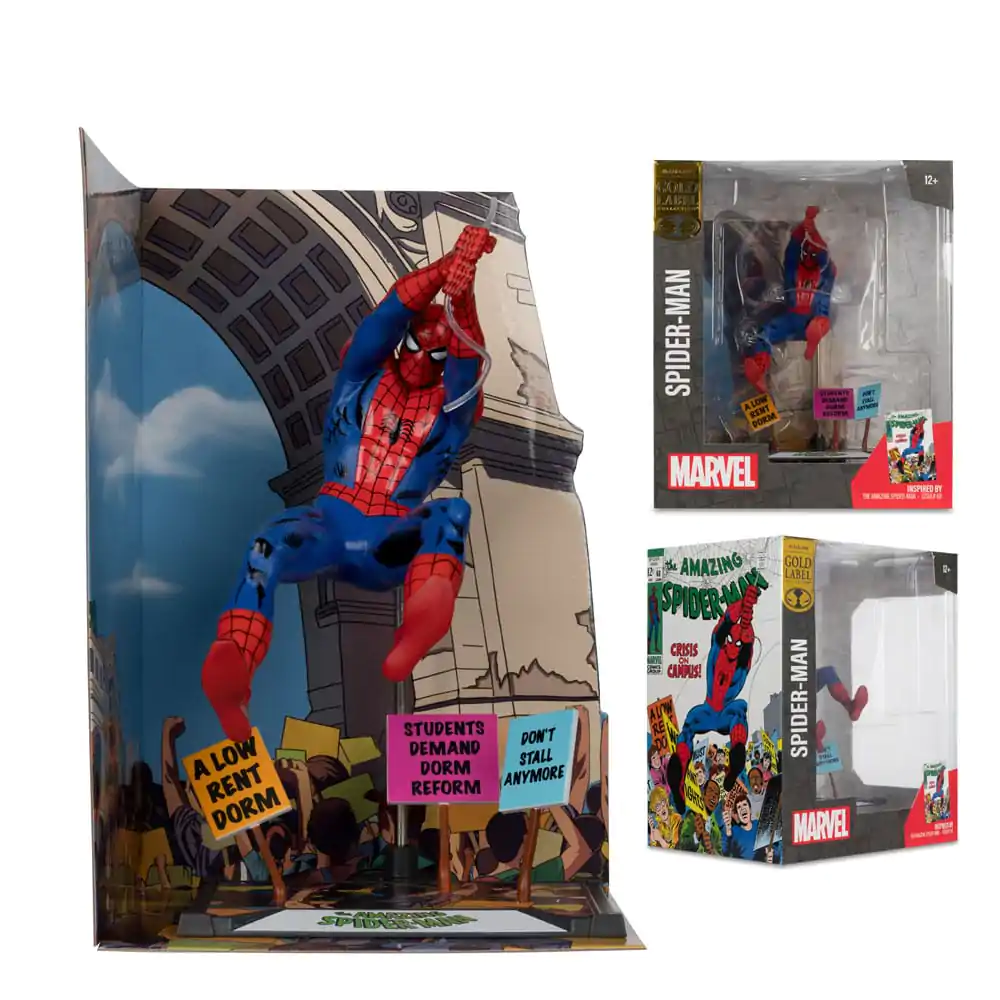 Marvel Collection PVC Socha 1/10 Spider-Man (The Amazing Spider-Man #68) (Gold Label) 15 cm fotografii produktu