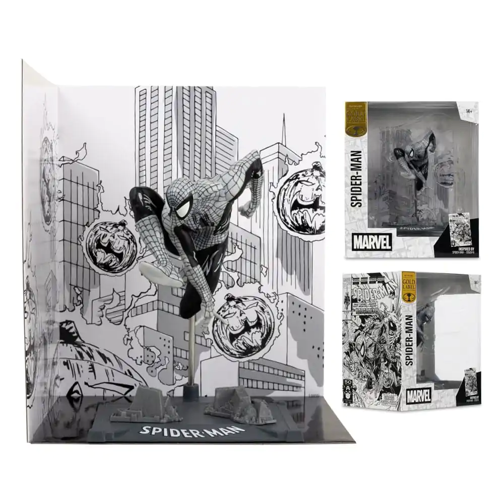 Marvel Collection PVC Soška 1/10 Spider-Man (Spider-Man #6)(Line Art)(Gold Label) 10 cm fotografii produktu