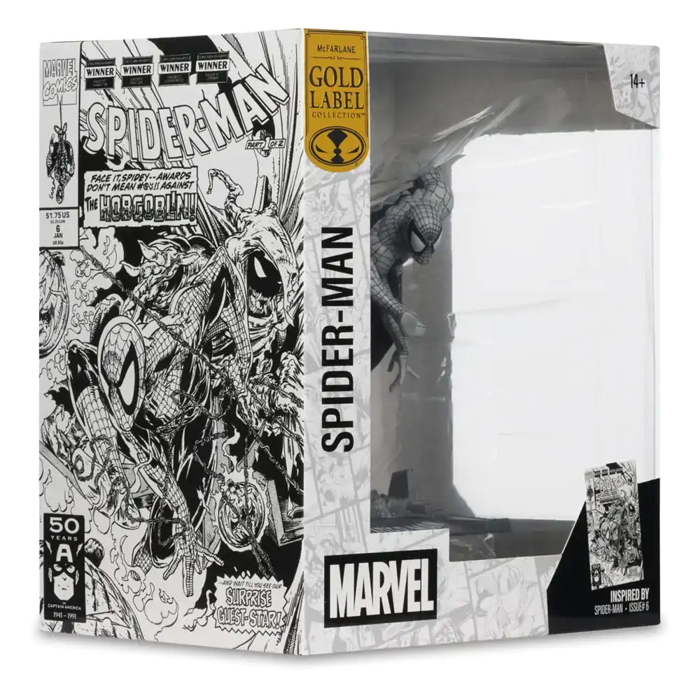 Marvel Collection PVC Soška 1/10 Spider-Man (Spider-Man #6)(Line Art)(Gold Label) 10 cm fotografii produktu