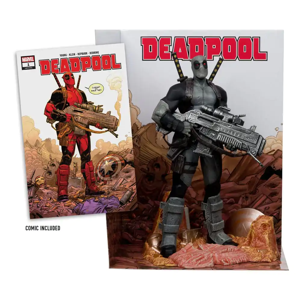 Marvel Collection PVC Socha 1/6 Deadpool (Deadpool #1)(Grey Suit Chase) 27 cm fotografii produktu