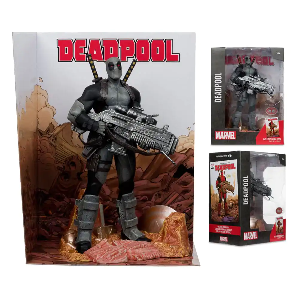 Marvel Collection PVC Socha 1/6 Deadpool (Deadpool #1)(Grey Suit Chase) 27 cm fotografii produktu