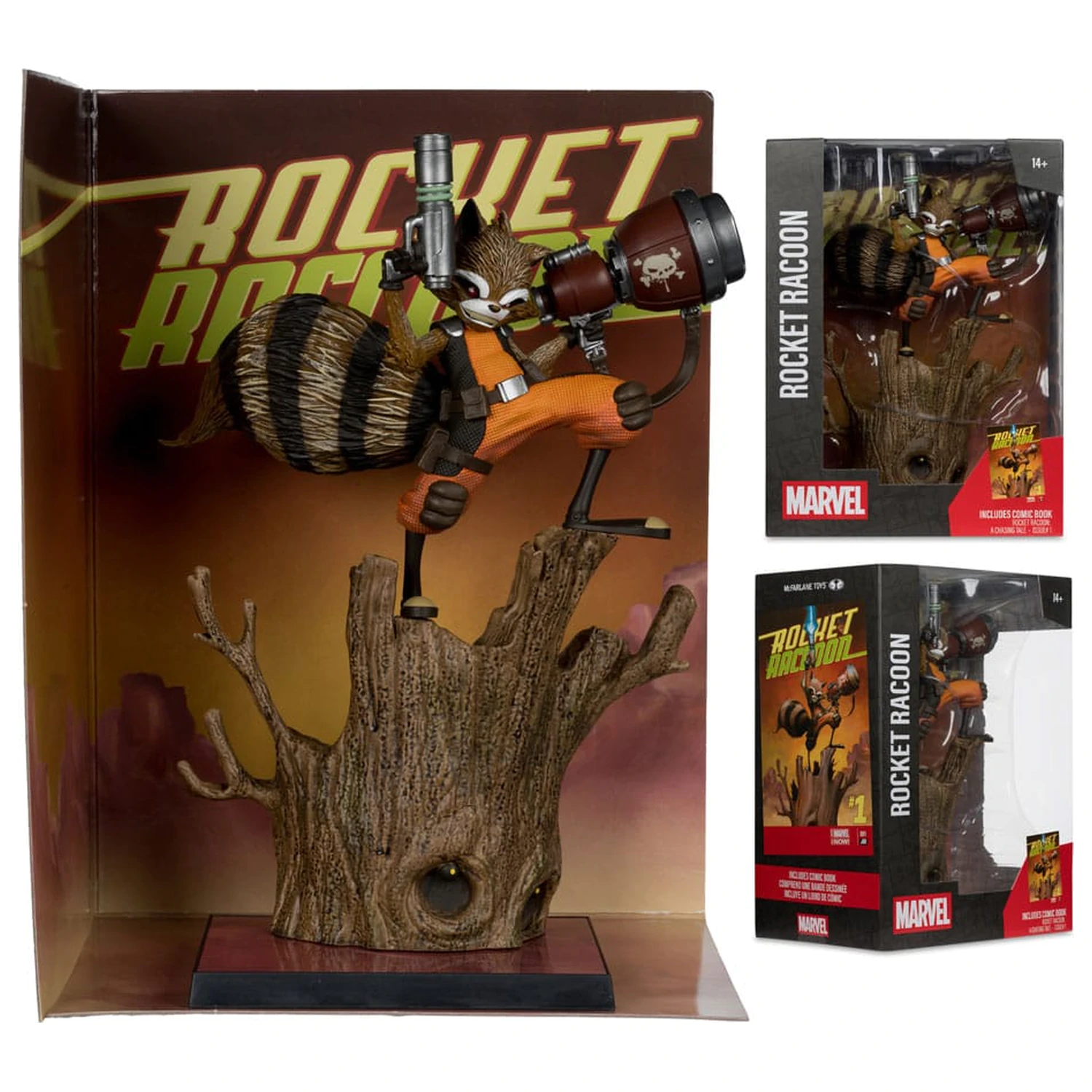 Marvel Collection PVC Socha 1/6 Rocket Racoon (Rocket Racoon: A Chasing Tale #1) 18 cm fotografii produktu