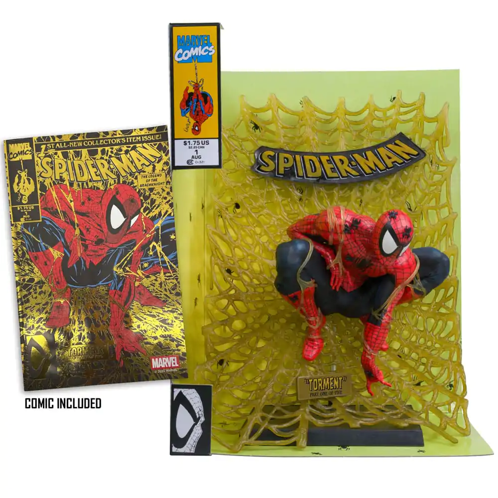 Marvel Kolekce PVC Socha 1/6 Spider-Man (Spider-Man # 1) (Gold Edition) (Gold Label) 15 cm fotografii produktu