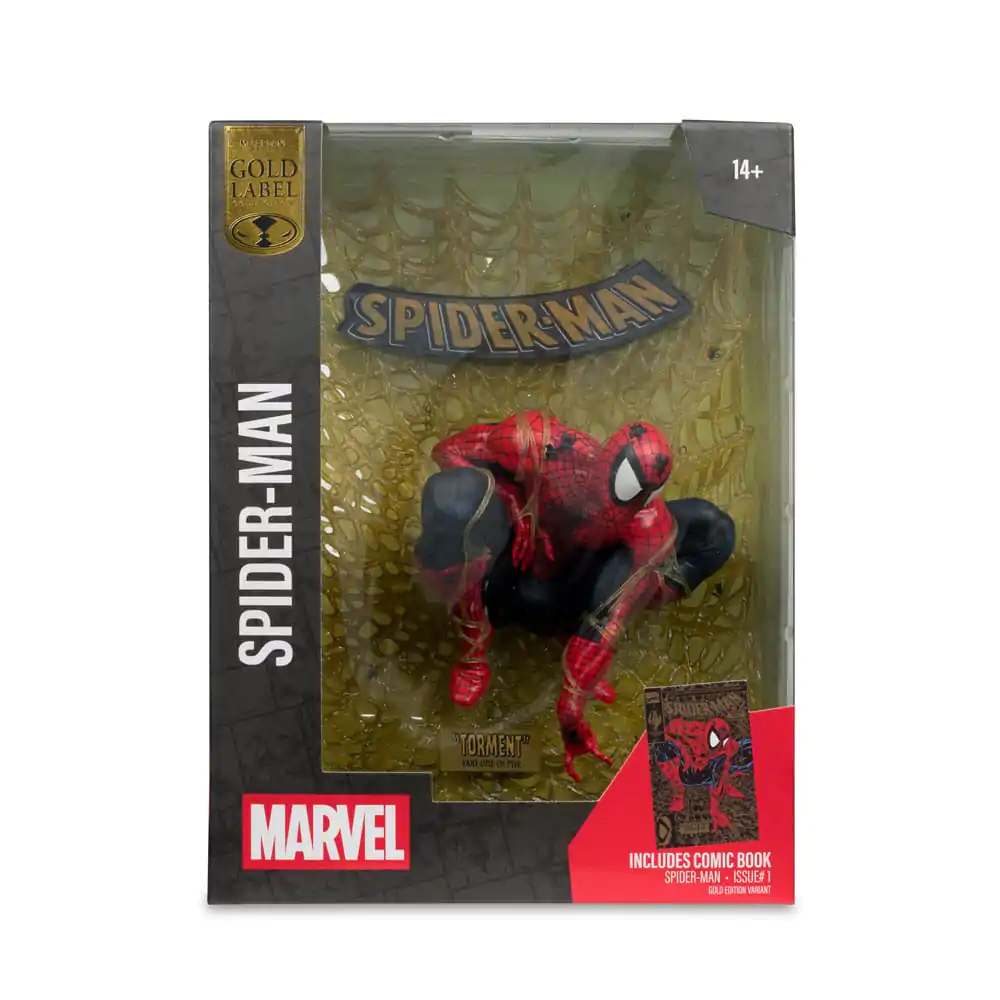 Marvel Kolekce PVC Socha 1/6 Spider-Man (Spider-Man # 1) (Gold Edition) (Gold Label) 15 cm fotografii produktu