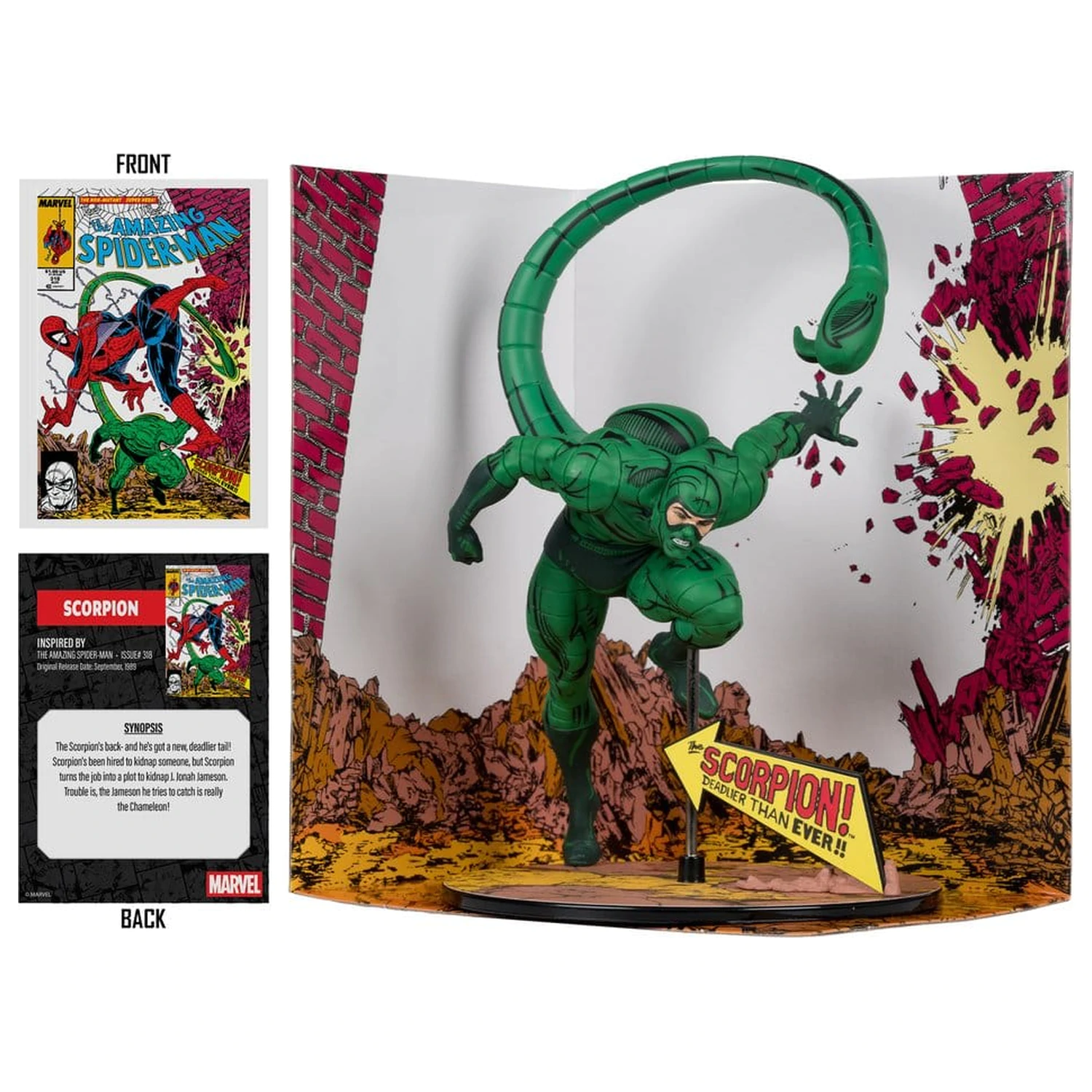 Marvel Collection PVC Figurka 1/10 Scorpion (The Amazing Spider-Man #318) 17 cm fotografii produktu