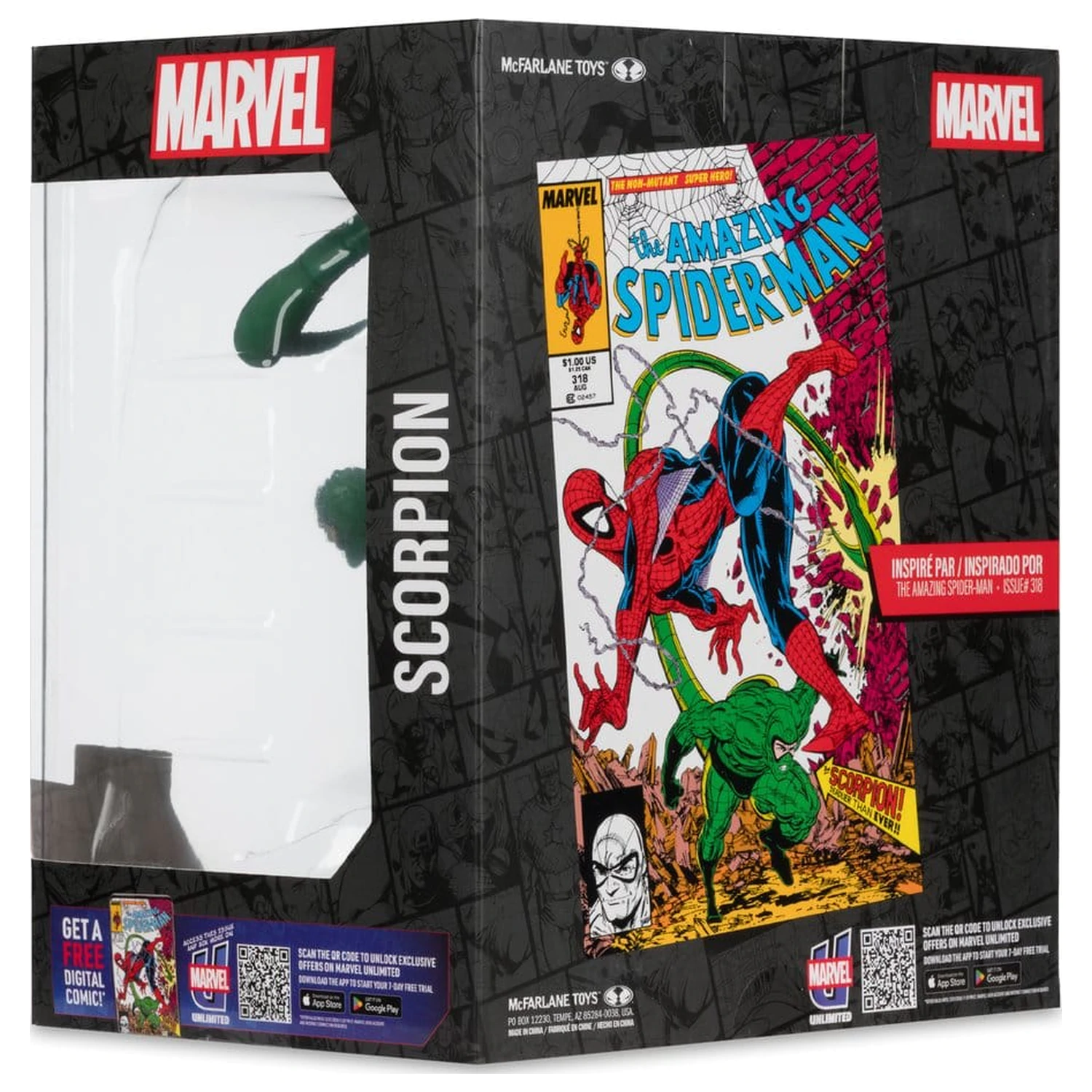 Marvel Collection PVC Figurka 1/10 Scorpion (The Amazing Spider-Man #318) 17 cm fotografii produktu