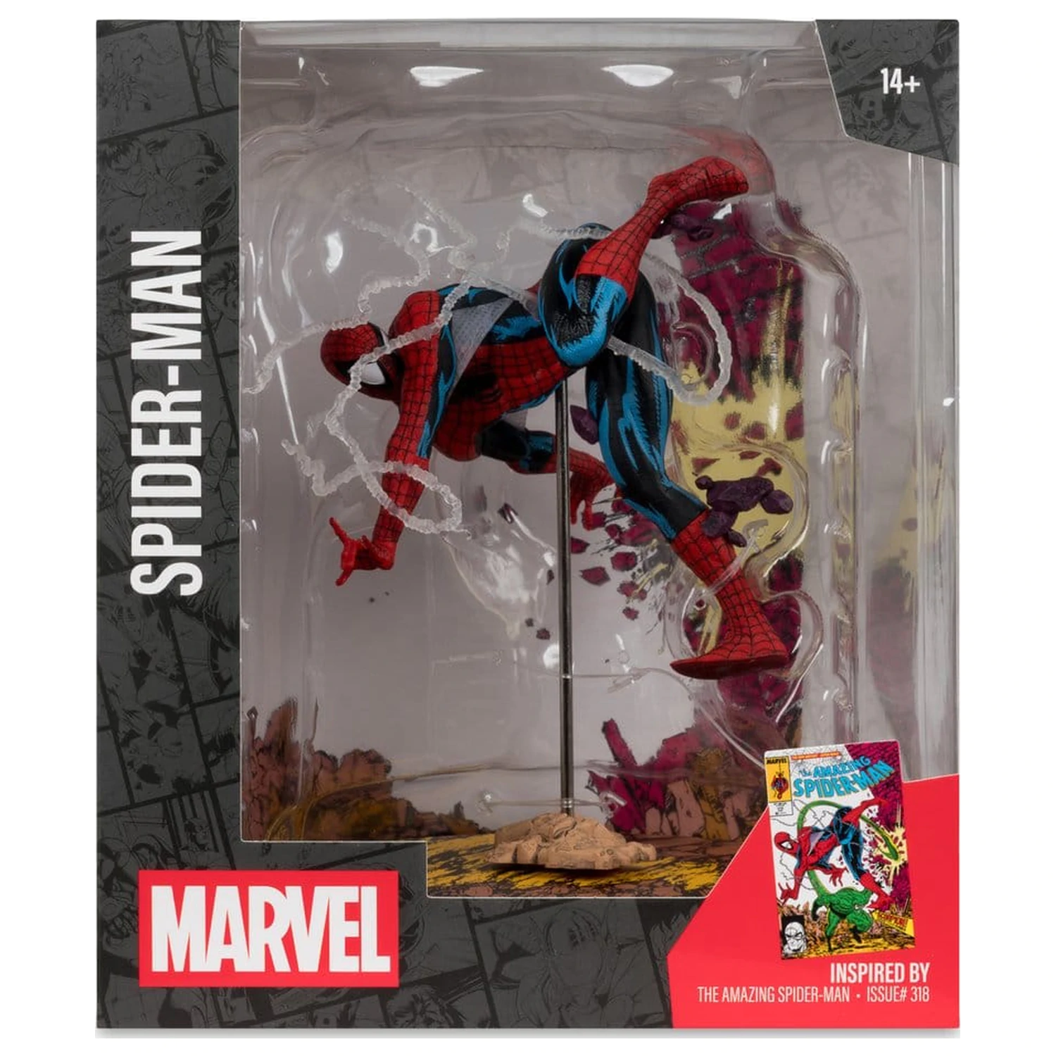 Marvel Collection PVC figurka 1/10 Spider-Man (The Amazing Spider-Man #318) 17 cm fotografii produktu