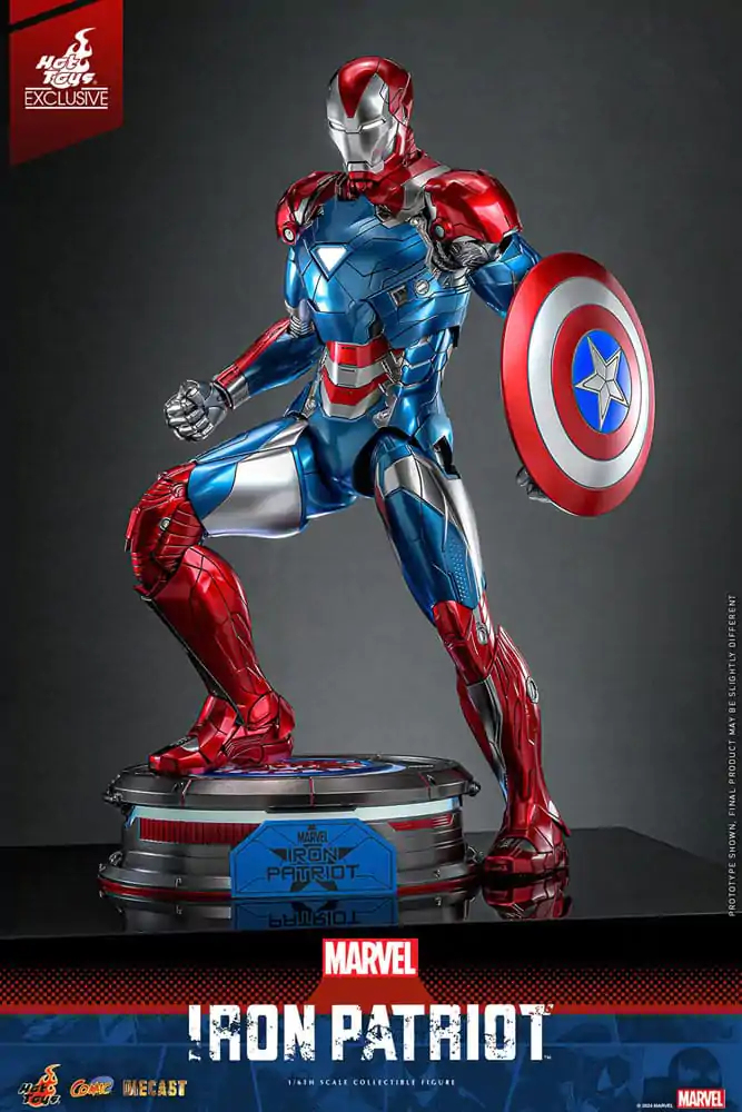 Marvel Comic Diecast Masterpiece Akční figurka 1/6 Iron Patriot Hot Toys Exclusive 32 cm fotografii produktu