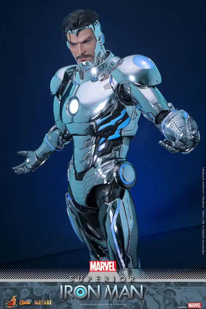 Marvel Comic Diecast Masterpiece akční figurka 1/6 Superior Iron Man 32 cm fotografii produktu