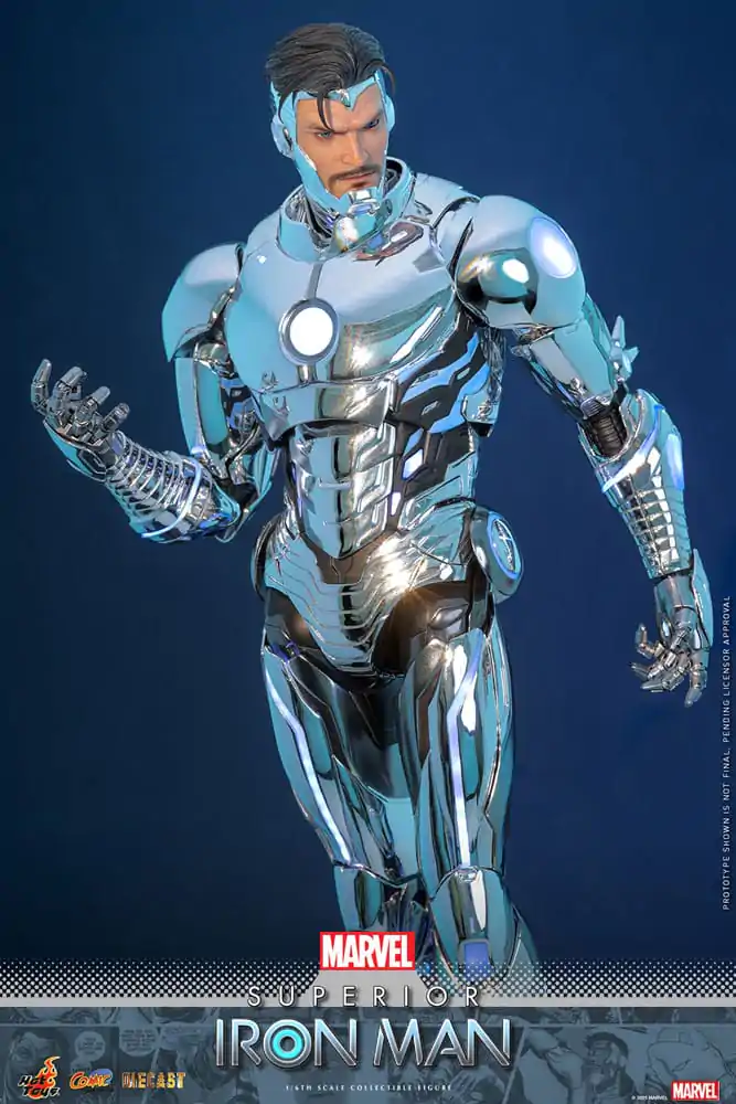 Marvel Comic Diecast Masterpiece akční figurka 1/6 Superior Iron Man 32 cm fotografii produktu